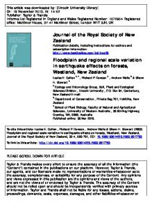 Journal of the Royal Society of New Zealand ...