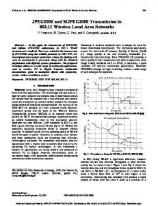 JPEG2000 and MJPEG2000 transmission in ... - Semantic Scholar