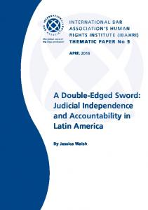 Judicial Independence and Accountability in Latin America