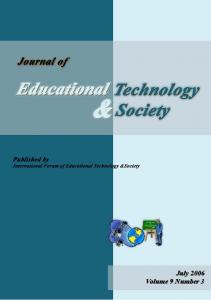 July 2006 Volume 9 Number 3 - Journal of Educational Technology ...