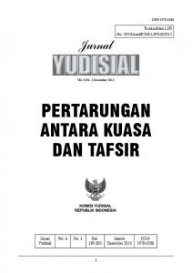 Jurnal Desember 2013 - Komisi Yudisial