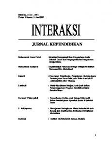 JURNAL KEPENDIDIKAN - Fakultas Keguruan dan Ilmu Pendidikan