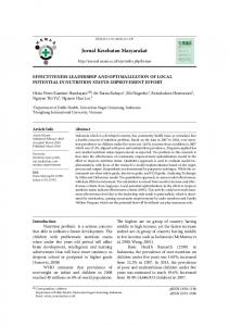 Jurnal Kesehatan Masyarakat