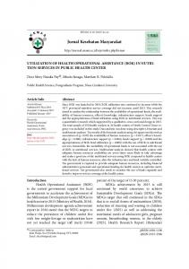 Jurnal Kesehatan Masyarakat