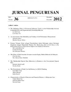 jurnal pengurusan 36 2012