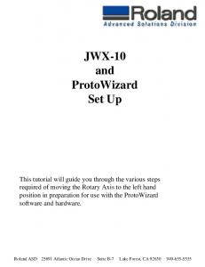 JWX-10 and ProtoWizard Set Up - Geotime