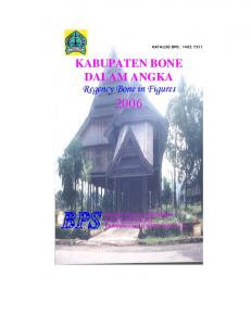 KABUPATEN BONE DALAM ANGKA