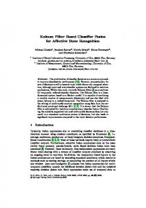 Kalman Filter Based Classifier Fusion for Affective ... - Semantic Scholar