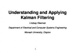 Kalman Filtering Tutorial