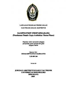 KAMPUS FISIP UNDIP SEMARANG - Universitas Diponegoro