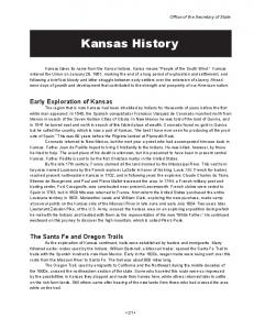 Kansas History - Kansas Secretary of State