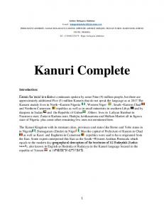 Kanuri Complete