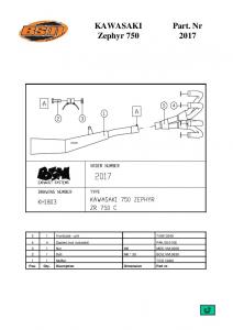 KAWASAKI Zephyr 750 Part. Nr 2017 - BSM Exhausts GmbH