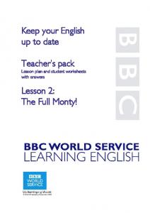Keep your English up to date Teacher's pack Lesson 2: The ... - BBC