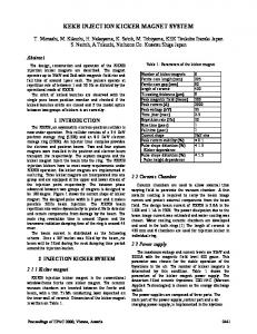 KEKB Injection Kicker Magnet System