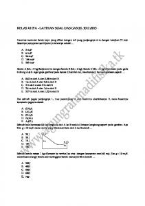 KELAS XI IPA - LATIHAN SOAL UAS GANJIL 2012 ... - WordPress.com