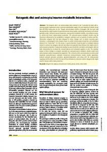 Ketogenic diet and astrocyte/neuron metabolic interactions