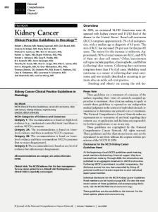 Kidney Cancer - JNCCN