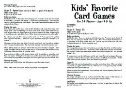 Kids Card Games Rules