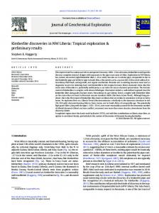 Kimberlite discoveries in NW Liberia