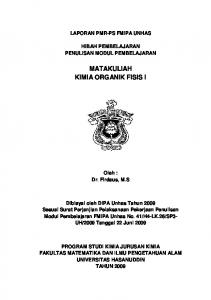 Kimia Organik Fisis I