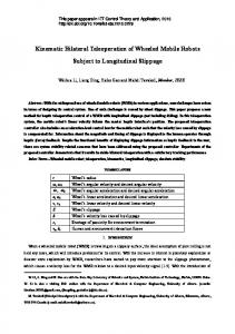 Kinematic Bilateral Teleoperation of Wheeled Mobile Robots Subject