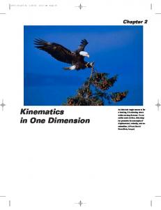 Kinematics in One Dimension - Wiley