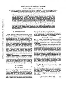 Kinetic models of immediate exchange