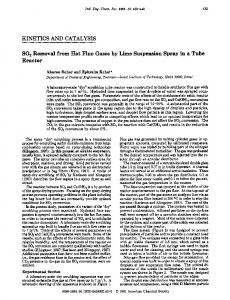 KINETICS AND CATALYSIS SO2 Removal from Hot Flue Gases by ...