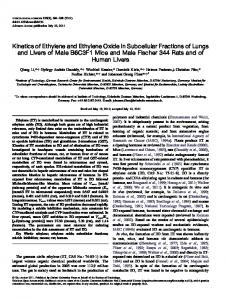 Kinetics of Ethylene and Ethylene Oxide in ... - Oxford Academic