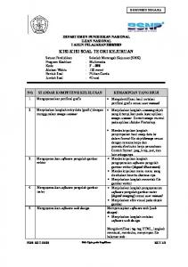 KISI-KISI SOAL TEORI KEJURUAN