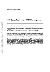 Klein-Gordon field from the XXZ Heisenberg model