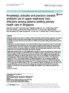 Knowledge, attitudes and practices towards