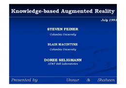 Knowledge-based Augmented Reality