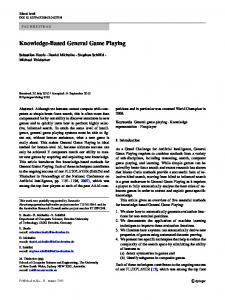 Knowledge-Based General Game Playing