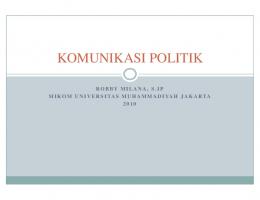 KOMUNIKASI POLITIK - DocumentStore