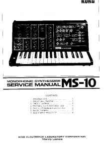 Korg MS-10 Service Manual - SynthDIY.com