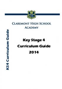 KS4 Curriculum Guide 2014