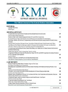 Kuwait MEdical JourNal