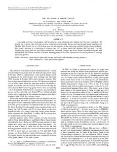 L000 THE AB DORADUS MOVING GROUP B. ZUCKERMAN1 AND ...