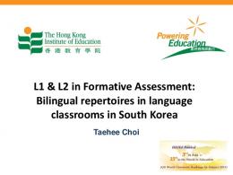 L1 & L2 in Formative Assessment: : Bilingual