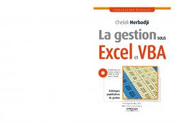 La gestion sous Excel et VBA