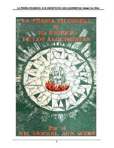 La Piedra Filosofal o El Secreto de Los Alquimistas - sawzone.org