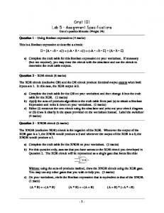 Lab 6 - Assignment Specifications