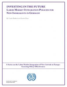 Labor Market Integration Policies for New Immigrants in Germany