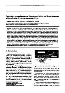 Laboratory tests and numerical simulations of brittle ...