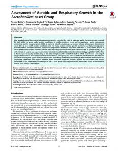 Lactobacillus casei Group - Semantic Scholar