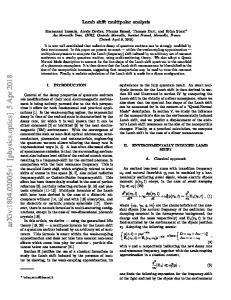 Lamb shift multipolar analysis