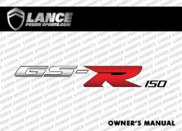 Lance GS R 150cc Owners Manual