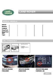 LAND ROVER Color Information